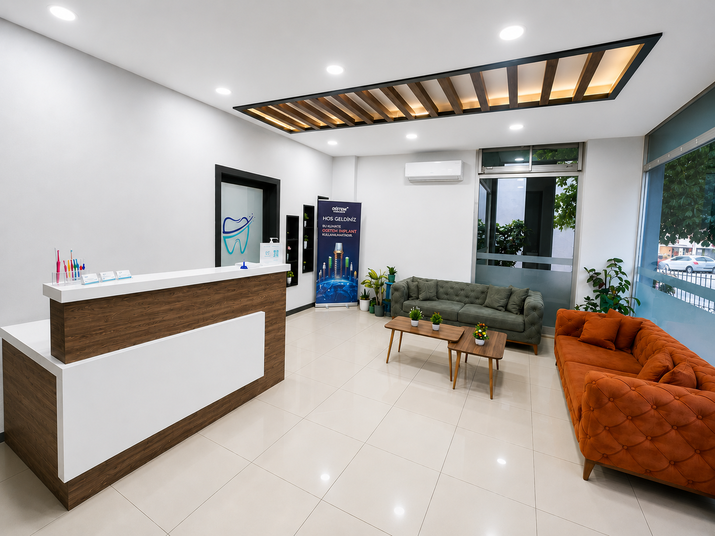 Ante Diş Kliniği bekleme salonu genel görünüm - Nilüfer, Bursa